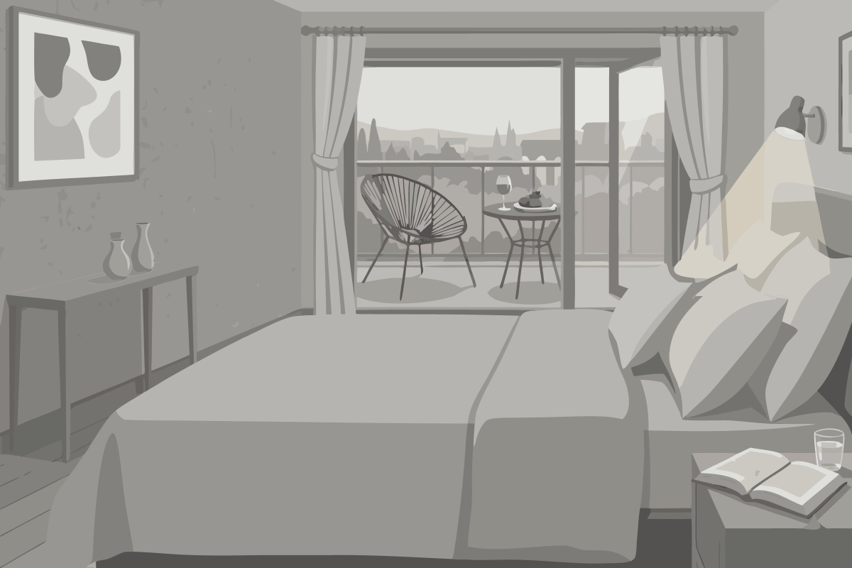 Cama en habitación compartida mixta de 10 camas